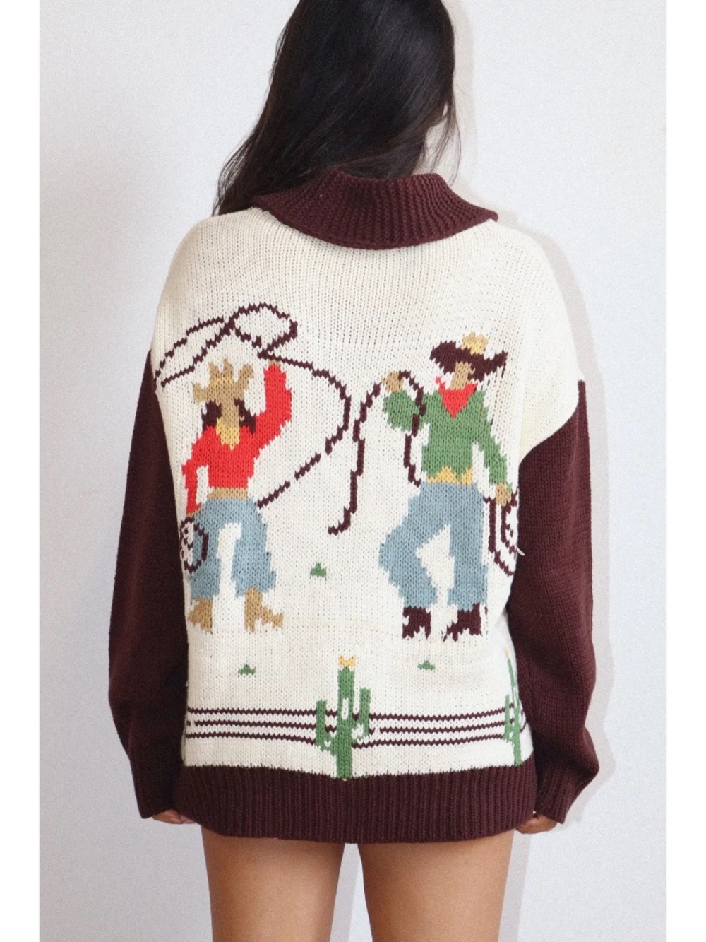 NWT Western Knit Cardigan Sweater - Picture 2 of 7